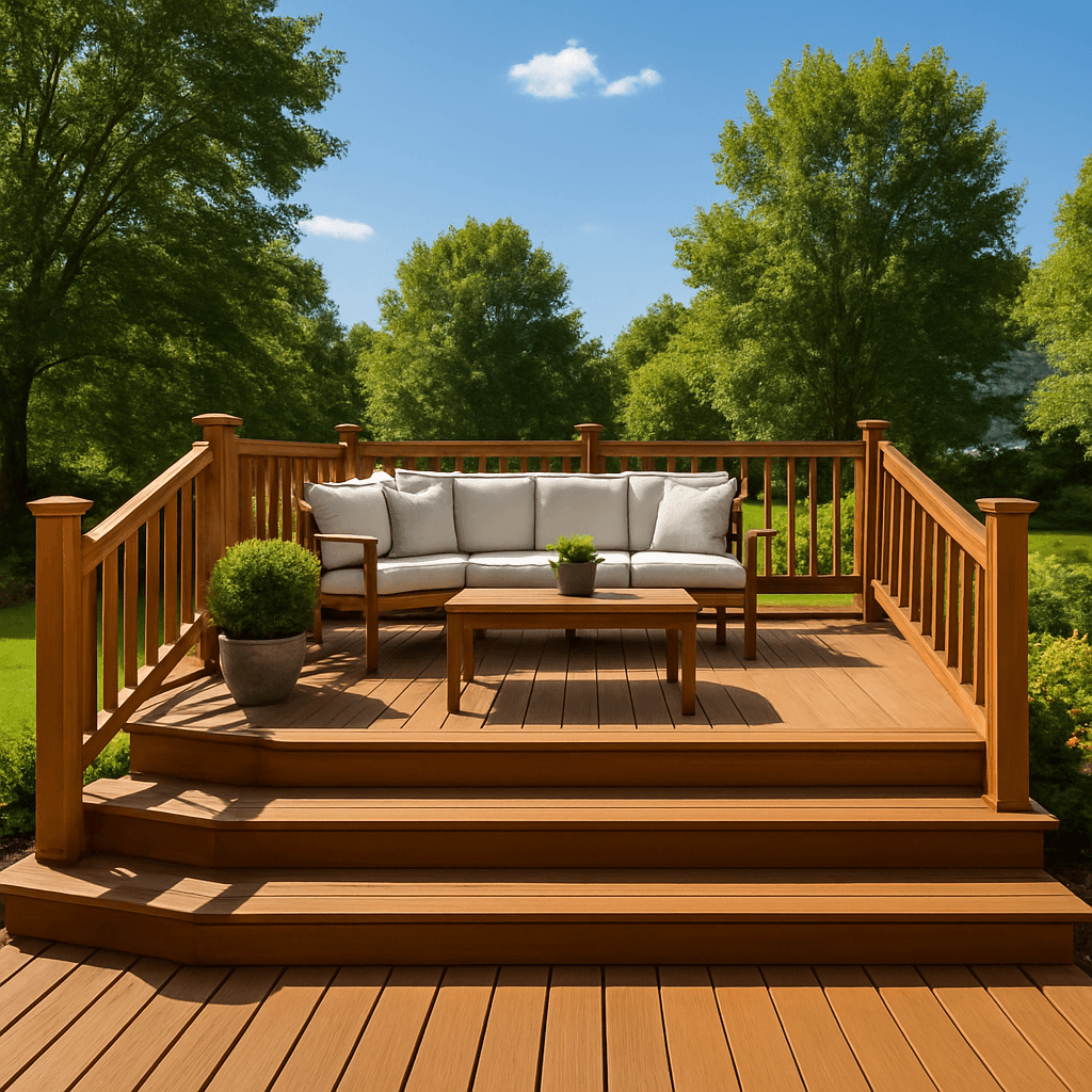 Professional restored deck in Cokato MN - outdoor living space by Finesse Carpentry
